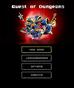 Quest of Dungeons Title Screen